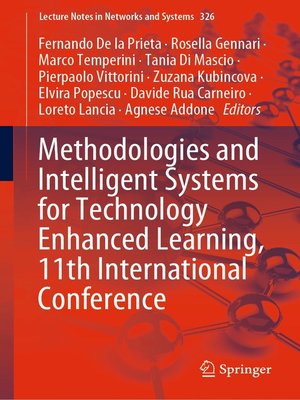 cover image of Methodologies and Intelligent Systems for Technology Enhanced Learning, 11th International Conference